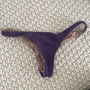 Acacia dark purple bikini bottom